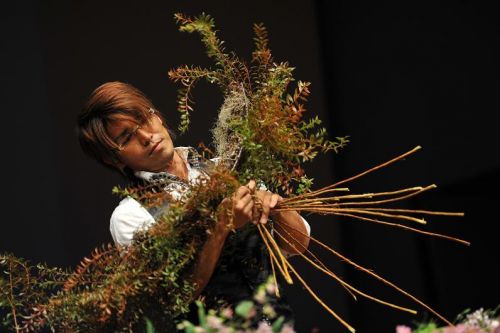 花心論フラワーショー2012小松弘典の様子 