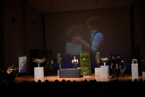 花心論フラワーショー2012小松弘典の様子 