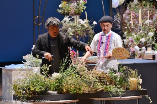 花心論フラワーショー2014 中村弘明 副島正英の様子 