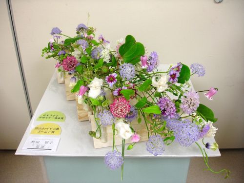 花心論フラワーショー2014 中村弘明 副島正英出展作品 花連（はなつらね）