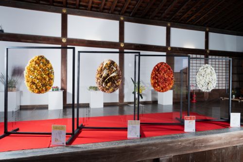 2024年花心論作品 天井画「百花草」と万葉集　9月～12月
