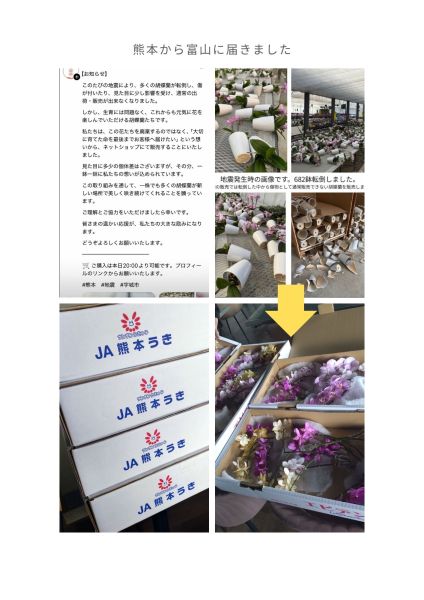 熊本復興支援フラワーリレープロジェクト チャリティーワークショップ
